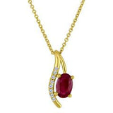 Diamond Garnet Necklace