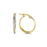 Textured Curve Hoops