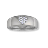 Pave Heart Ring