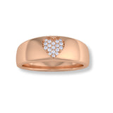 Pave Heart Ring