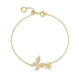 CZ Butterfly Bracelet