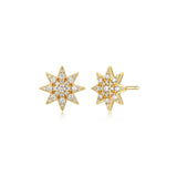 Star CZ Stud Earrings