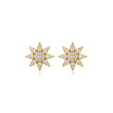 Star CZ Stud Earrings