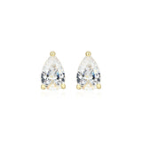 CZ Pear Cut Studs
