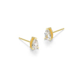 CZ Pear Cut Studs