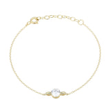 Solitaire Chain Bracelet