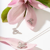 CZ Marquise Trillium Stud Earring