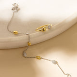 Two Tone Station Bracelet