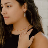 Rainbow CZ Tennis Necklace