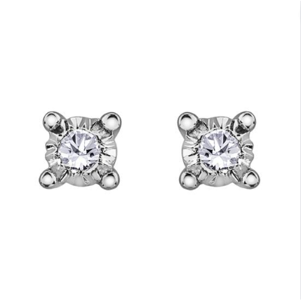 Diamond Solitaire Studs