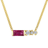 Ruby & Canadian Diamond Necklace