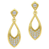 Tear Drop Diamond Earrings