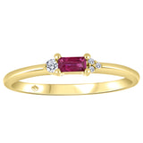 Ruby & Canadian Diamond Ring