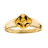 Cushion Citrine Ring