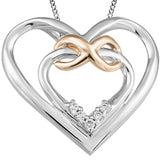 Infinity Double Heart Pendant