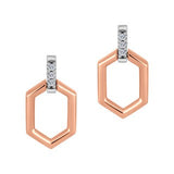 Hexagon Diamond Earrings