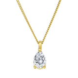 Pear Lab Diamond Pendant