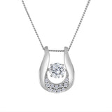 Horseshoe Lab Diamond Pendant