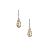 Gilding Trinity Teardrop Earrings