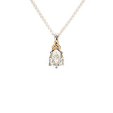 White Moissanite Trinity Pendant