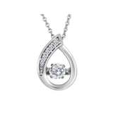 Dancing Diamond Loop Necklace