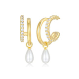 Pearl Charm Hoop