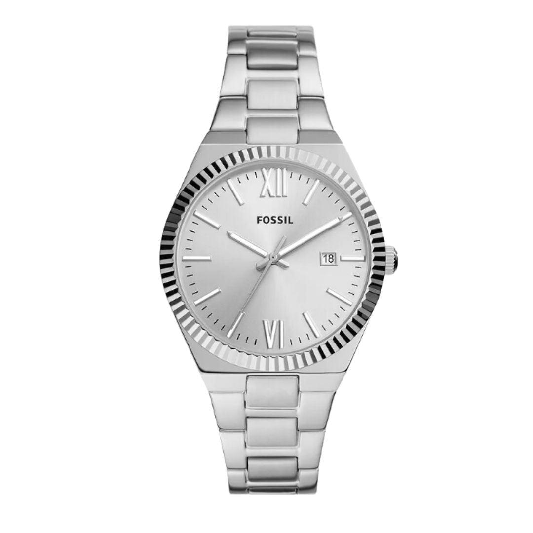 Scarlette Three-Hand Date Stainless Steel Watch