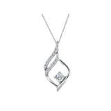 Diamond Twirl Necklace