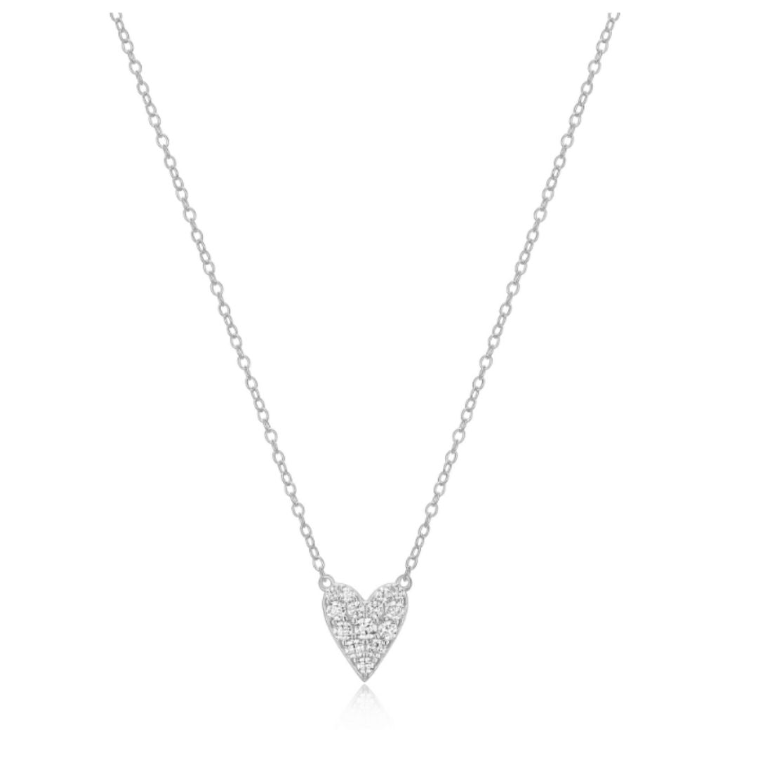 Pave Heart Necklace