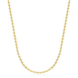 4mm Round Petal Necklace
