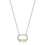 Oblong Pave Necklace