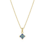 Tanzanite Lotus Flower Necklace