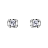 Tension Set Diamond Stud Earrings