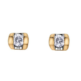 Tension Set Diamond Stud Earrings