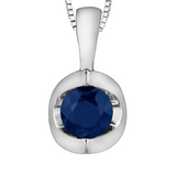 Luna Pendant - Blue Sapphire