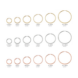 10KT Faceted Hoop Earrings
