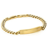 Curb Link Bar Bracelet - 7MM
