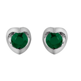Luna Studs - Emerald