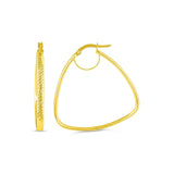 Bold Triangle Hoops