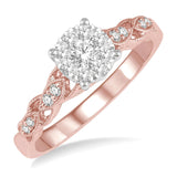 Lovebright .40 CT Round Diamond & Milgrain Ring