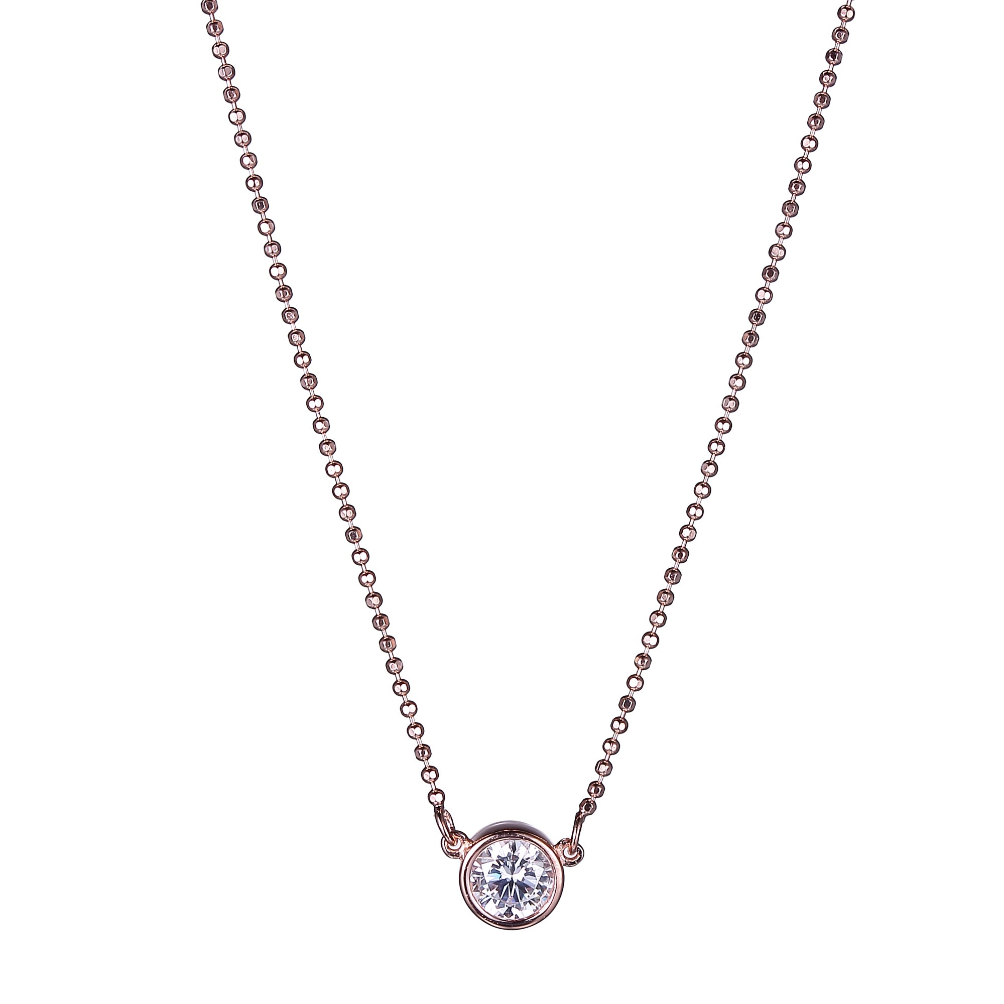 Bezel Solitaire Necklace