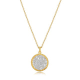 CZ Coin Necklace