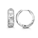 Textured Huggie Earring