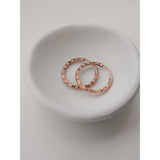 10KT Faceted Hoop Earrings