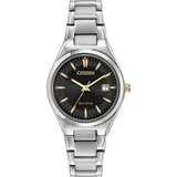 Silver & Rose Eco-Drive Watch
