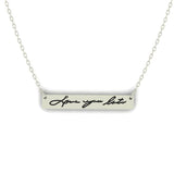 Handwritten Bar Necklace