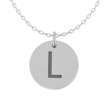 Initial Disc Necklace