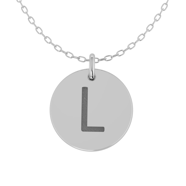 Initial Disc Necklace