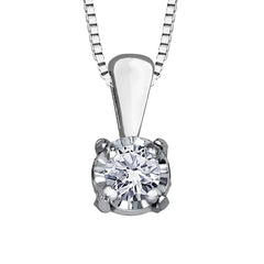 Classic Diamond Solitaire Pendant