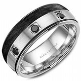 Forged Carbon Fiber & Black Diamond Band